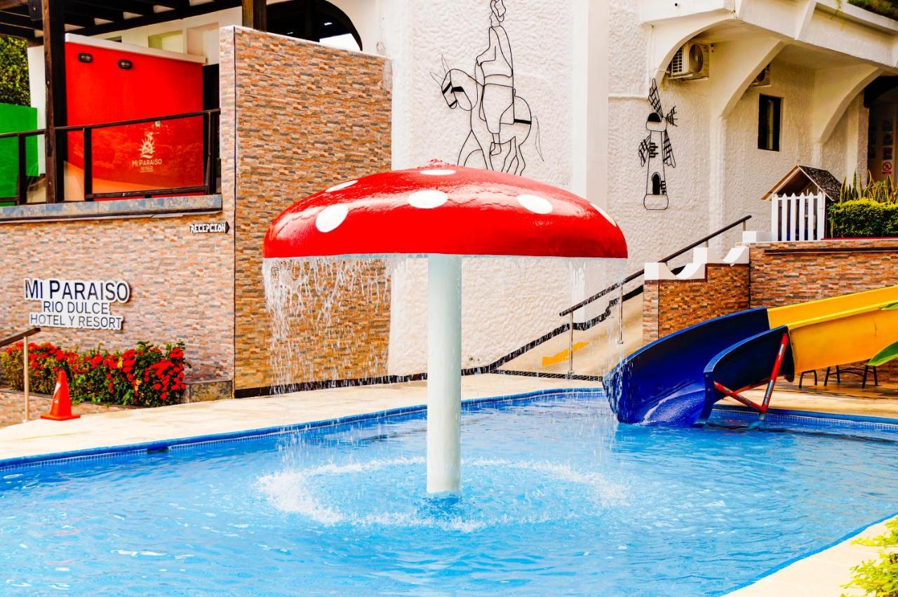 Hotel Mi Paraiso Rio Dulce Castillo de San Felipe ภายนอก รูปภาพ